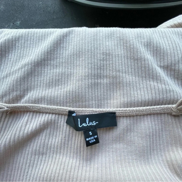 Lulus Out Ahead Tan Ribbed Ruched Halter Midi Dress 33182 - Picture 12 of 13